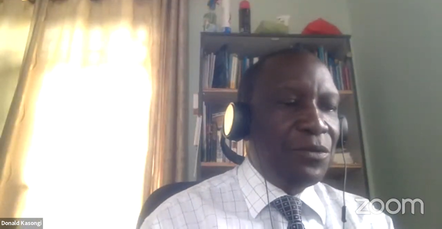 Mr. Donald KASONGI the NBD Board Secretary General delivers the NBD statement on behalf of NBD Board Chair person, Prof. Muawia Hamid SHADDAD.