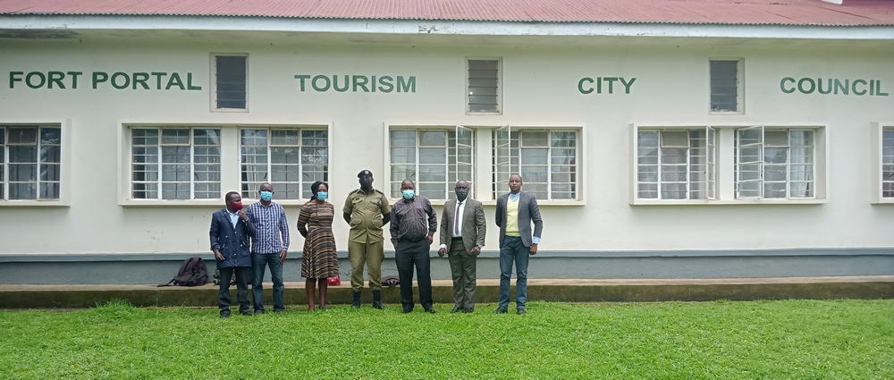 UNDF Secretariate Led by the NTSE meeting the City Clerk and the Western Region Police Spokes Person
